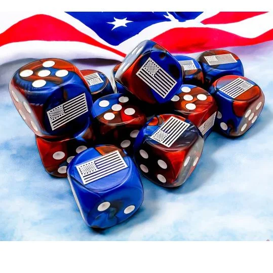 16mm d6 Cube Opaque War Dice 12ct