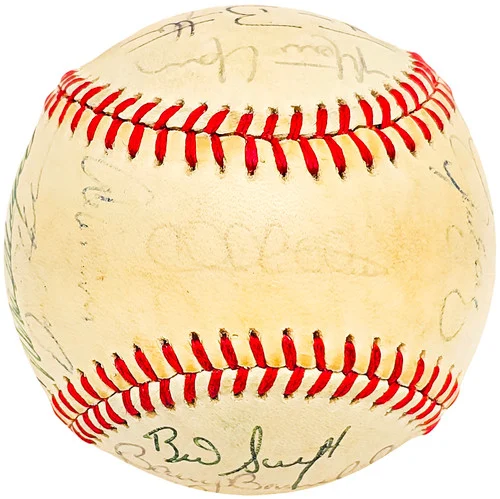 1985 Seattle Mariners Team Signed Autographed Official AL Baseball With 24 Signatures SKU #218499