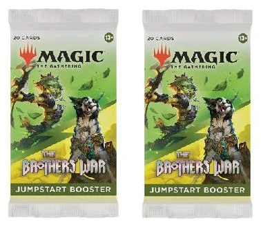 2 Packs MTG Jumpstart Booster Pack Lot MTG The Brothers War