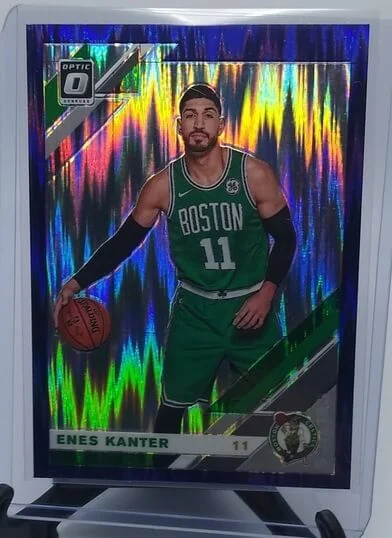 2019-20 Donruss Optic Enes Kanter Purple Shock Refractor Basketball Card