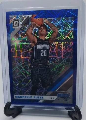 2019-20 Donruss Optic Markelle Fultz Blue Velocity Refractor Basketball card
