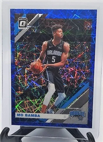 2019-20 Donruss Optic Mo Bamba Blue Velocity Refractor Basketball Card