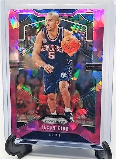 2019-20 Panini Prizm Jason Kidd Pink Cracked Ice Refractor New Jersey Nets Basketball Card