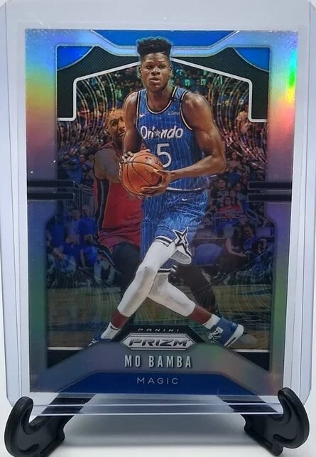 2019-20 Panini Prizm Mo Bamba Silver Refractor Orlando Magic Basketball Card