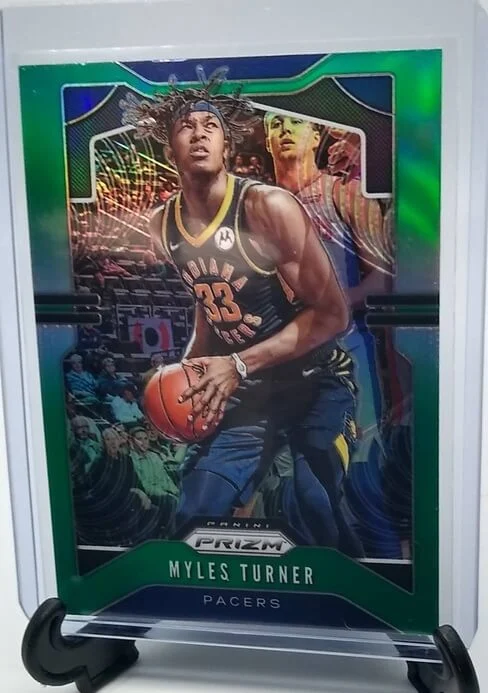 2019-20 Panini Prizm Myles Turner Green Refractor Indiana Pacers Basketball Card