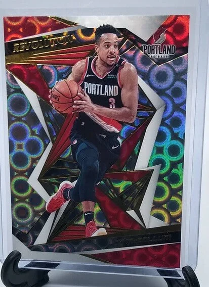2019-20 Panini Revolution CJ McCollum Groove Portland Trailblazers Basketball Card
