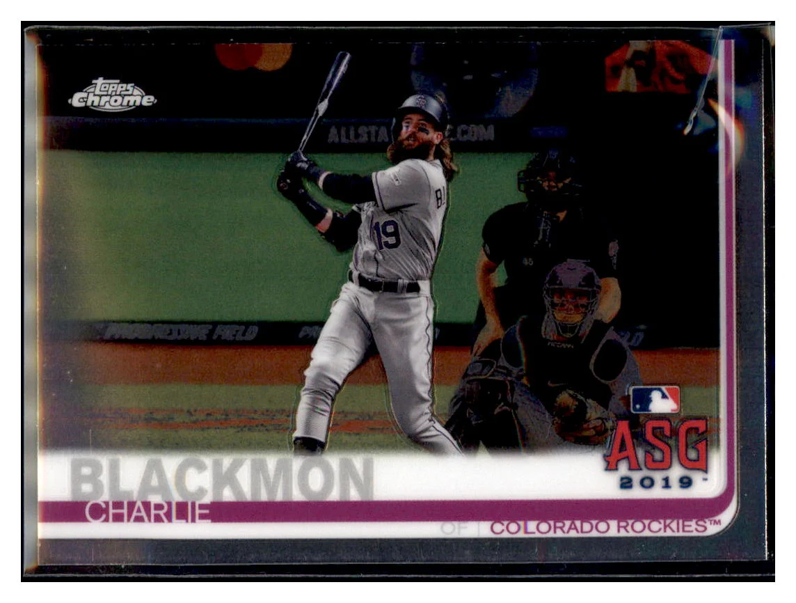 2019 Topps Chrome Update Edition Charlie Blackmon ASG Colorado Rockies Baseball Card DPT1D