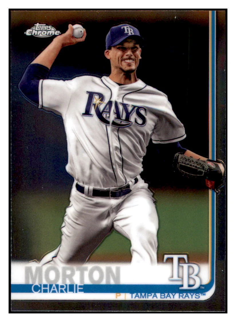 2019 Topps Chrome Update Edition Charlie Morton Tampa Bay Rays Baseball Card DPT1D_1a