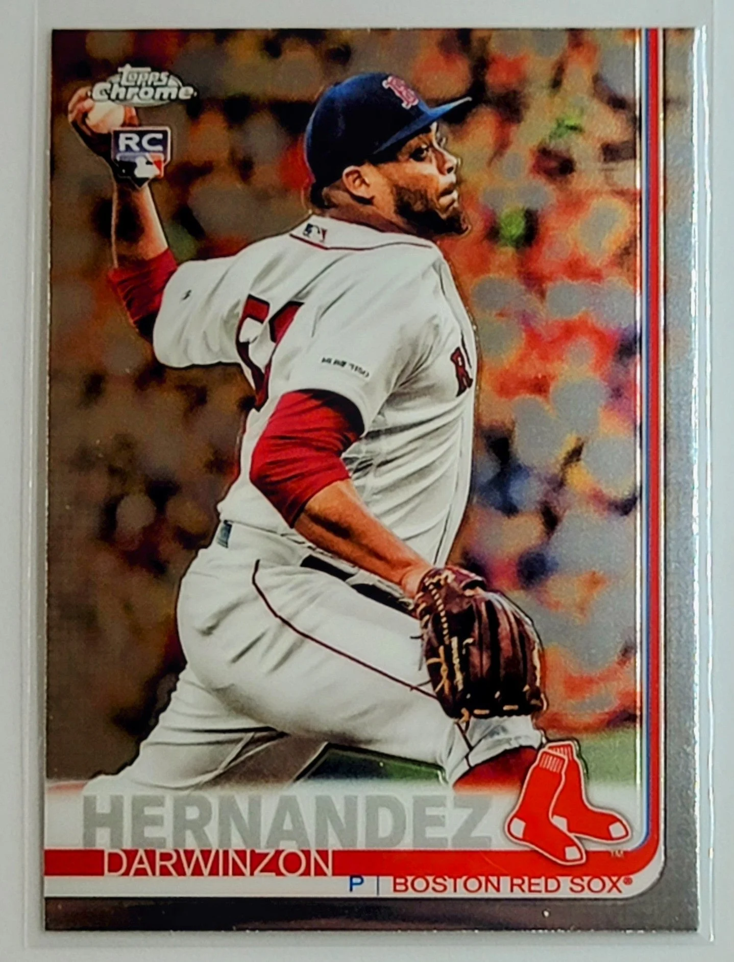 2019 Topps Chrome Update Edition Darwinzon Hernandez Rookie Boston Red Sox Baseball Card TH1C4