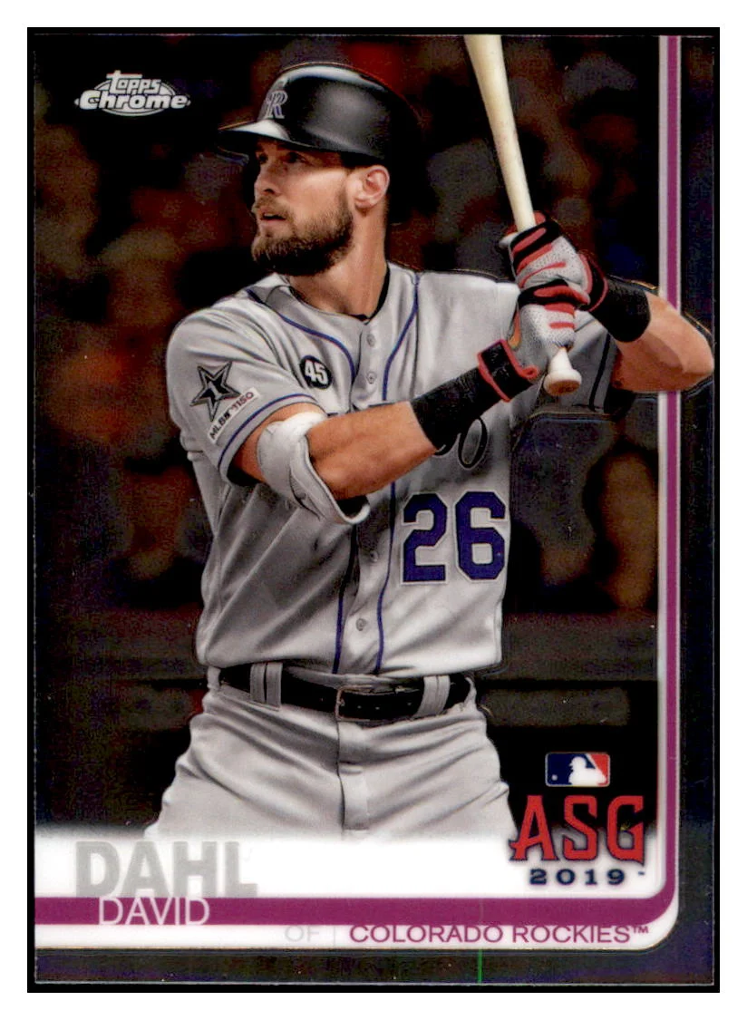 2019 Topps Chrome Update Edition David Dahl ASG Colorado Rockies Baseball Card DPT1D