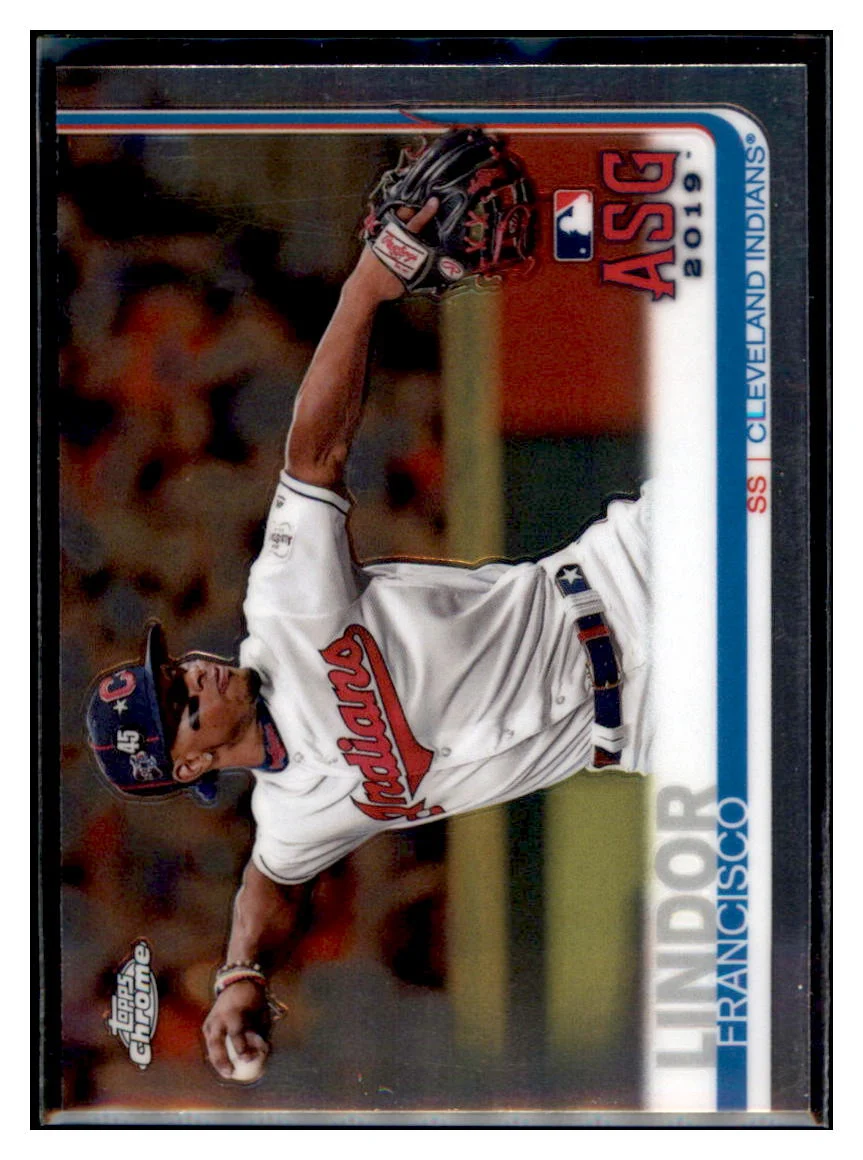 2019 Topps Chrome Update Edition Francisco Lindor ASG Cleveland Indians Baseball Card DPT1D