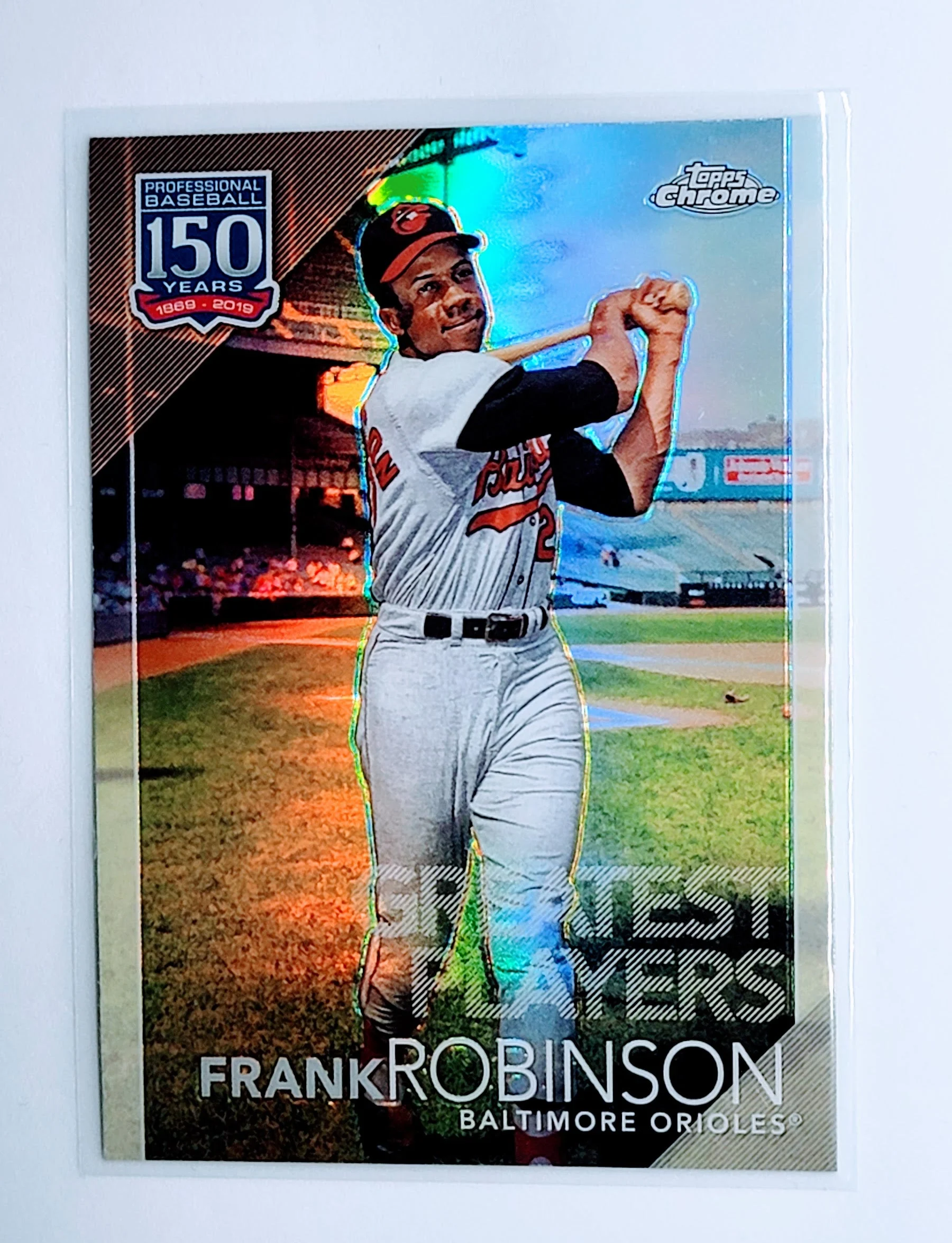 2019 Topps Chrome Update Edition Frank Robinson 150 Years of Baseball Refractor Baltimore Orioles Baseball Card  TH1CB