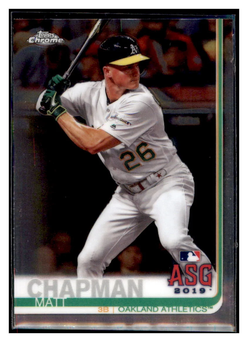 2019 Topps Chrome Update Edition Matt Chapman ASG Oakland Athletics Baseball Card DPT1D