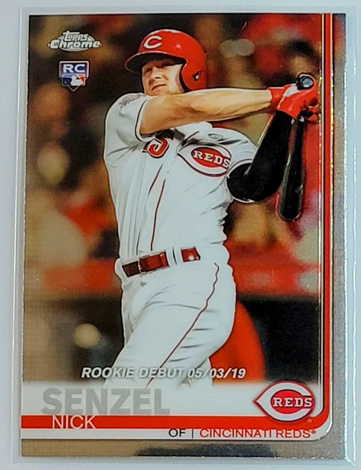 2019 Topps Chrome Update Edition Nick Senzel Rookie Cincinnati Reds Card TH1C4
