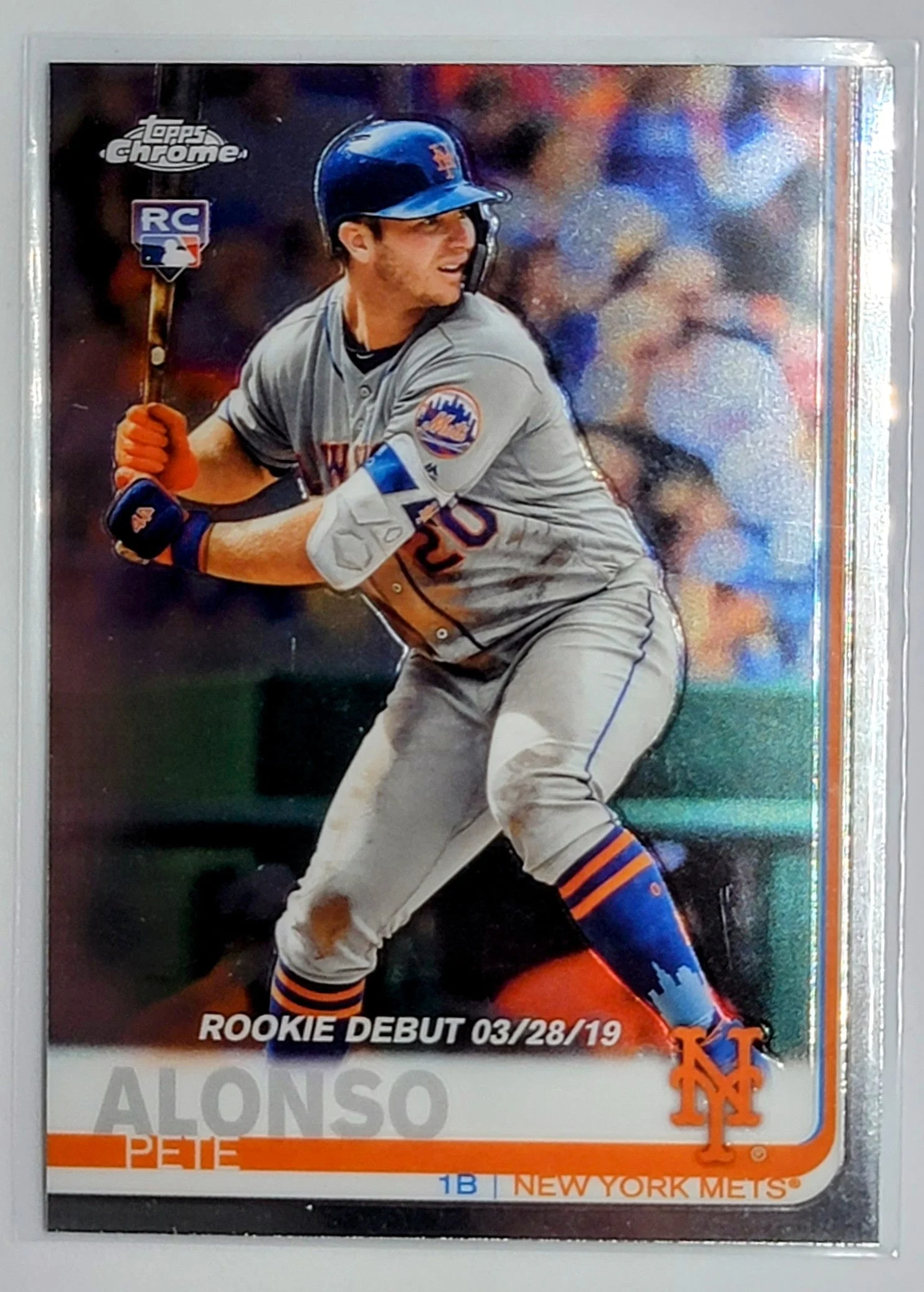 2019 Topps Chrome Update Edition Pete Alonso Rookie New York Mets Baseball Card  TH1CB