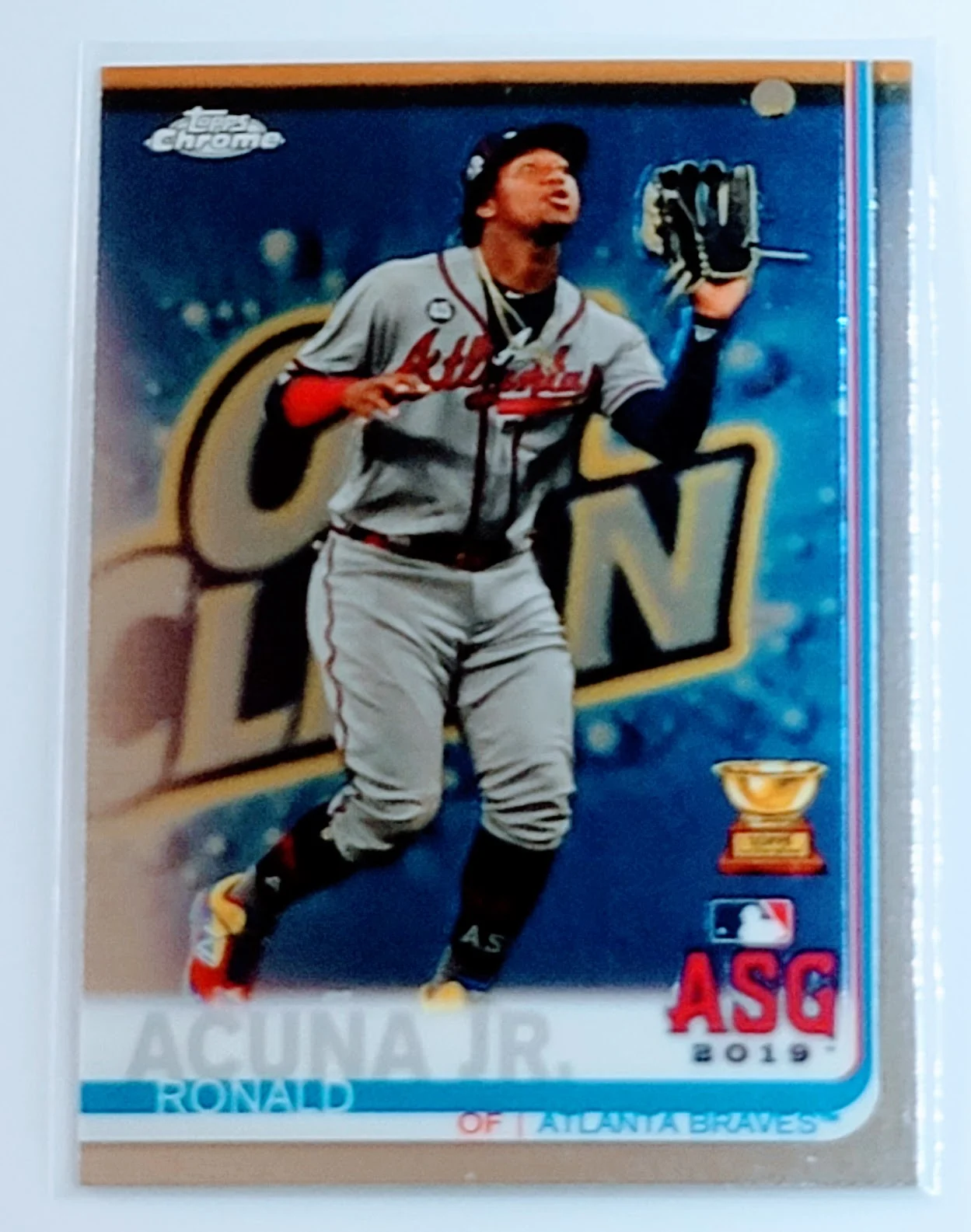2019 Topps Chrome Update Edition Ronald Acuña Jr. ASR, ASG Atlanta Braves Baseball Card TH1C4