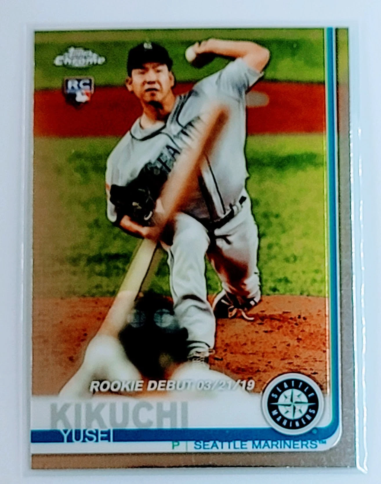 2019 Topps Chrome Update Edition Yusei Kikuchi RD, RC Seattle Mariners Baseball Card TH1C4
