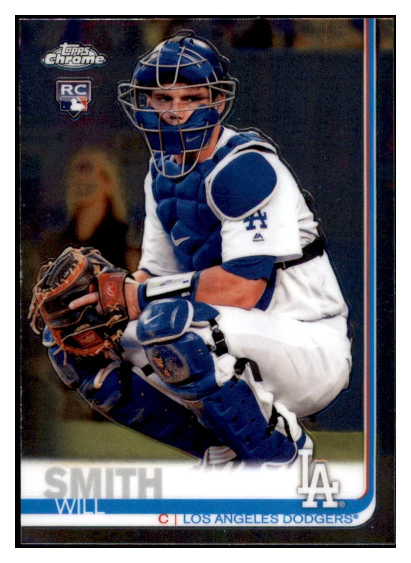 2019 Topps Chrome Update Will Smith RC Los Angeles Dodgers Baseball Card DPT1D