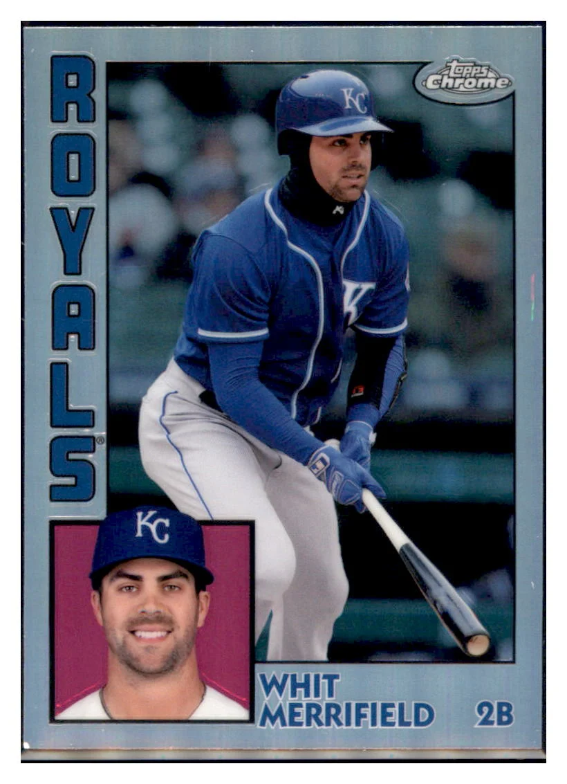 2019 Topps Chrome Whit Merrifield Kansas City Royals #84TC-15 Baseball Card CBT1A