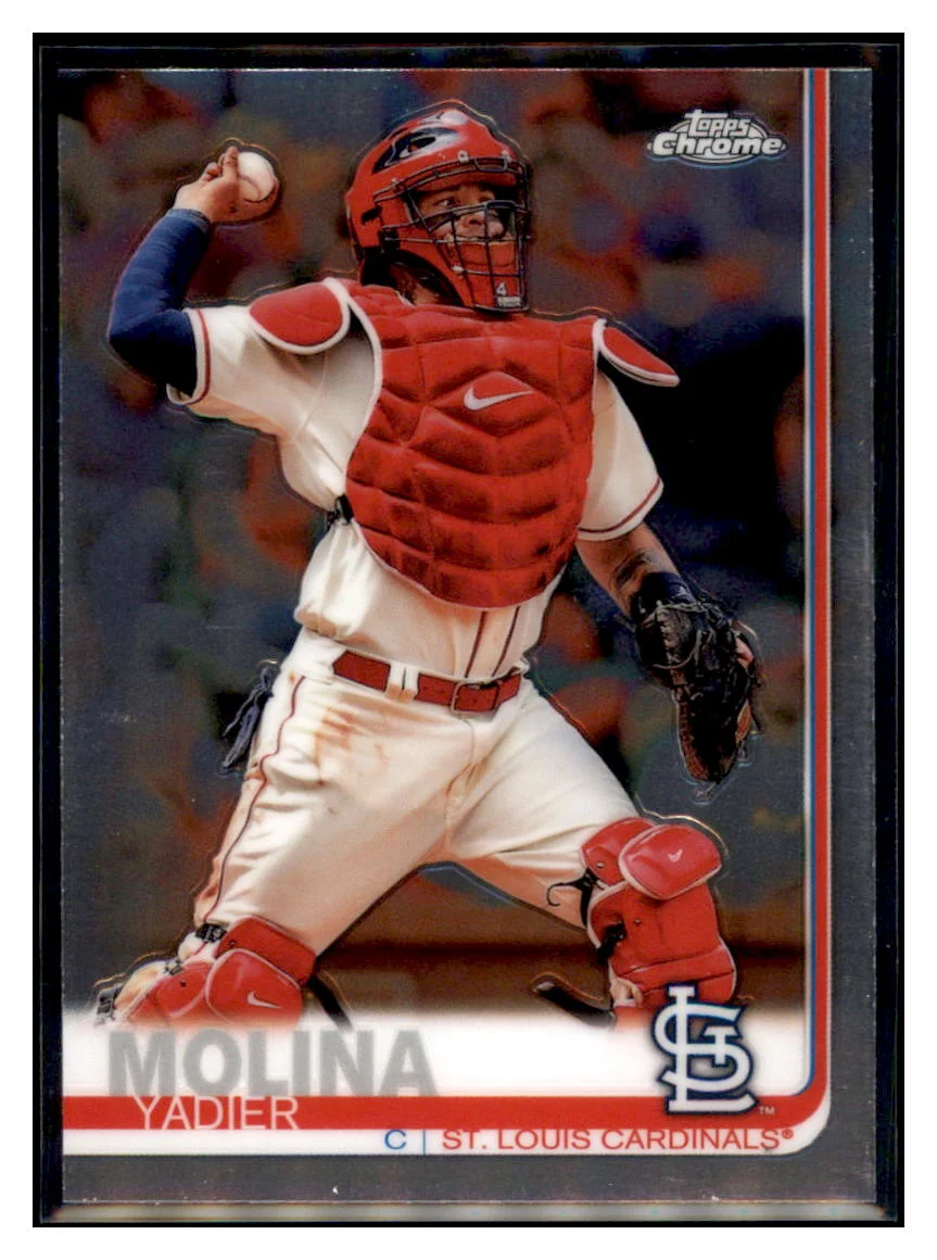 2019 Topps Chrome Yadier Molina St. Louis Cardinals Baseball Card CBT1C