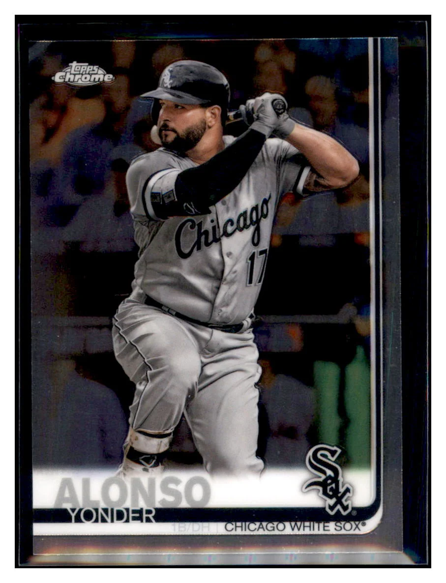 2019 Topps Chrome Yonder Alonso Chicago White Sox Baseball Card CBT1C