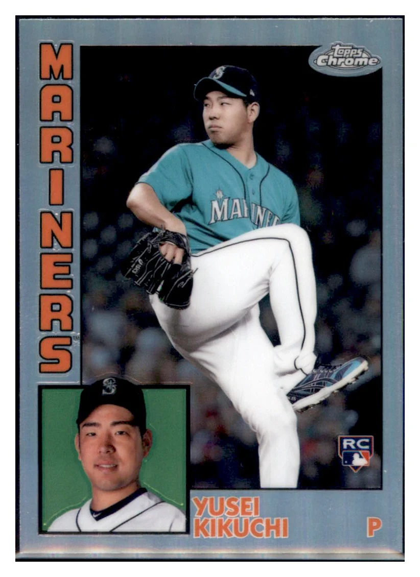 2019 Topps Chrome Yusei Kikuchi 1984 Refractor Mariners Baseball Card CBT1B