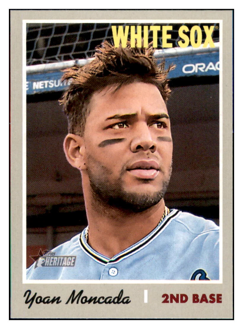 2019 Topps Heritage Yoan Moncada Chicago White Sox #315 Baseball Card TMH1C