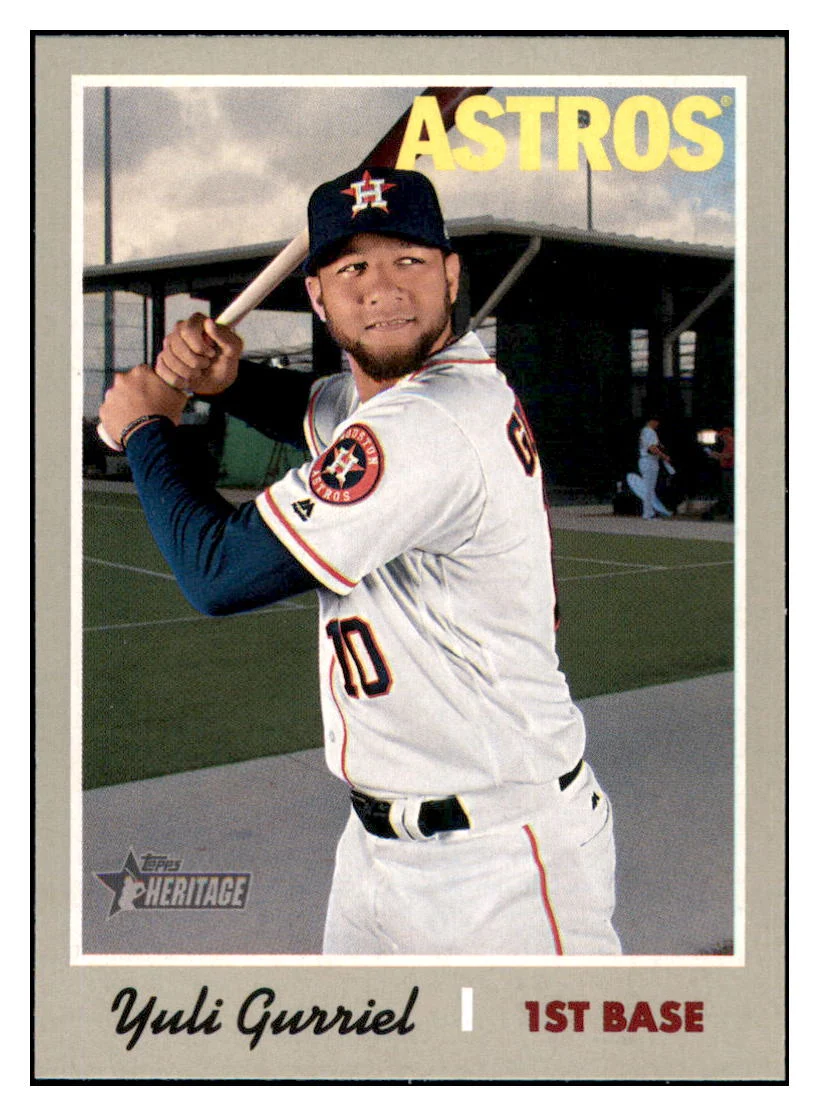 2019 Topps Heritage Yuli Gurriel Houston Astros #382 Baseball card TMH1C