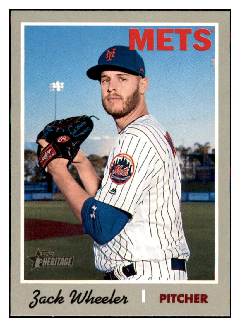 2019 Topps Heritage Zack Wheeler New York Mets #300 MLB Baseball Card TMH1C