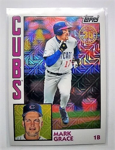 2019 Topps Mark Grace 35th Anniversary Silver Pack Mojo Refractor Baseball Card