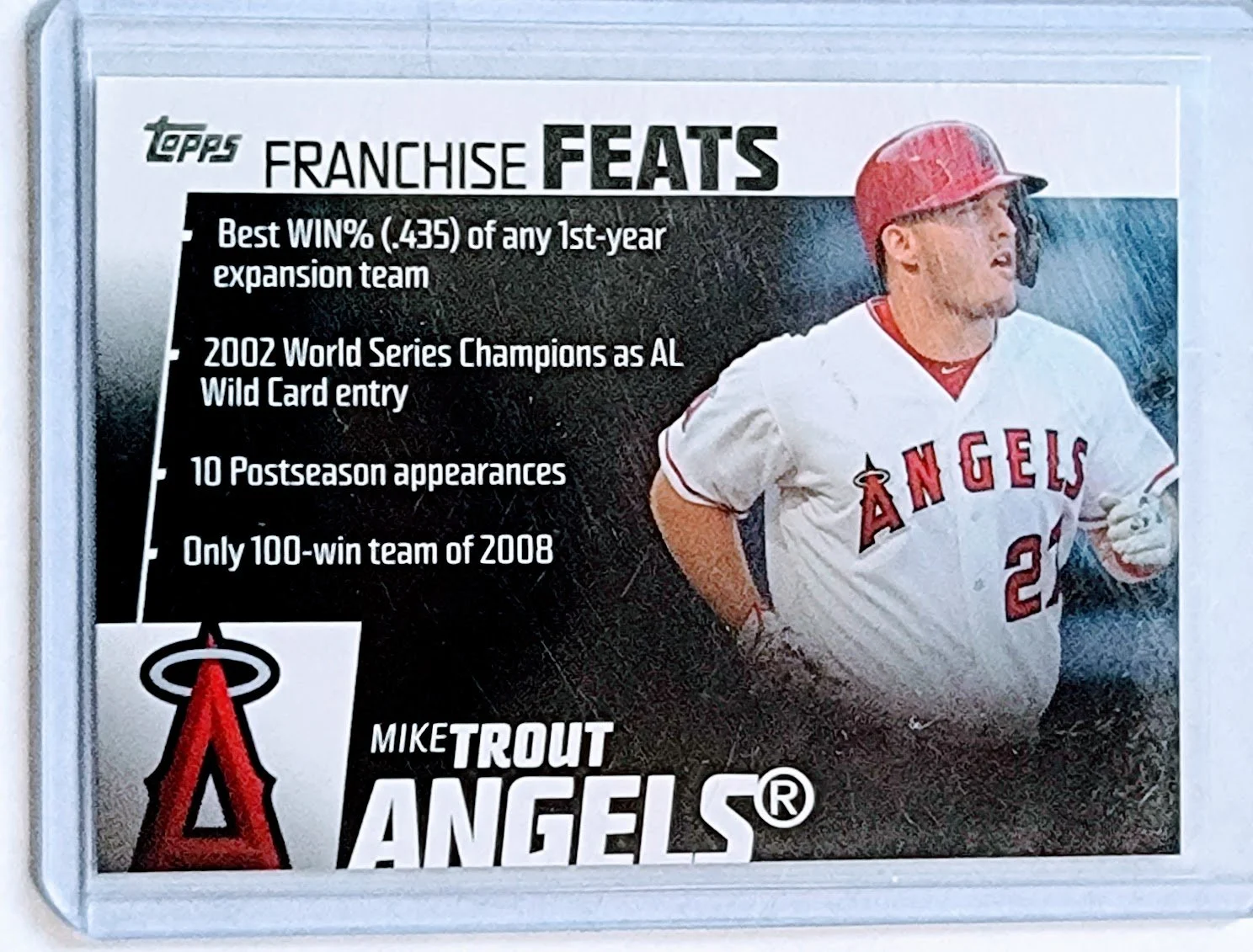 2019 Topps Mike Trout Franchise Feats AngelsMLB Baseball Trading Card TPTV