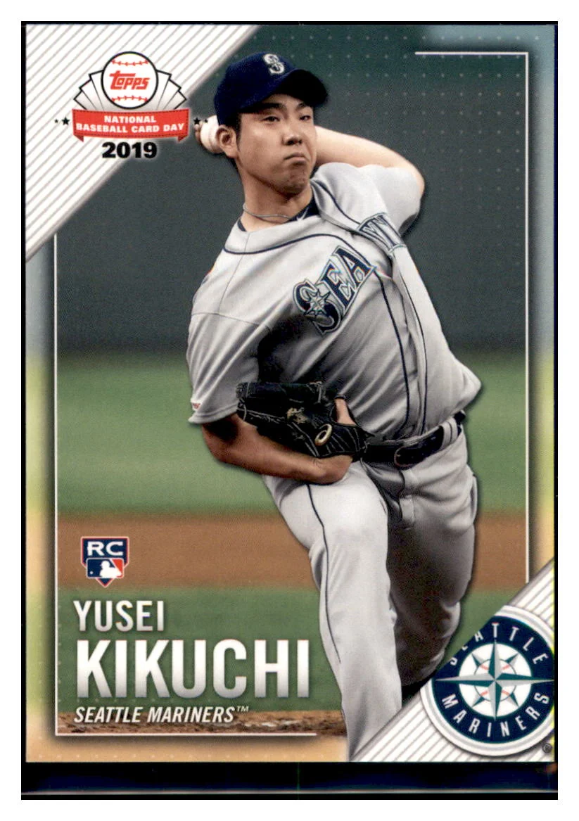 2019 Topps National BaseballCard Day Yusei Kikuchi RC Baseballcard CBT1B