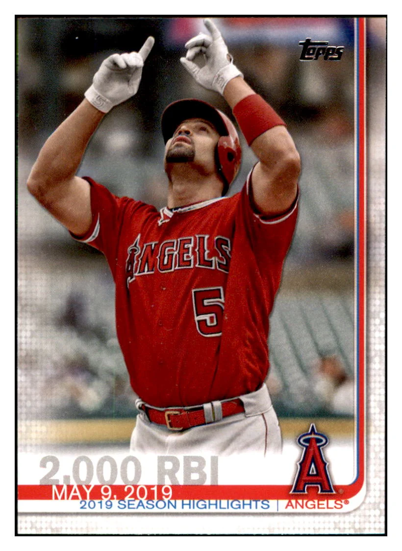 2019 Topps Update 2,000 RBICL, HL Los Angeles Angels BaseballCard DPT1D