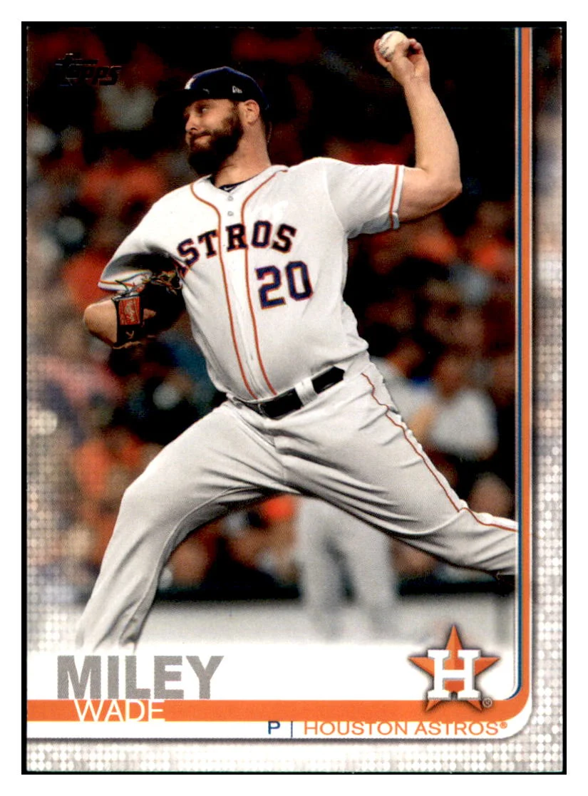 2019 Topps Update Wade Miley Houston Astros Baseball CardDPT1D_1b