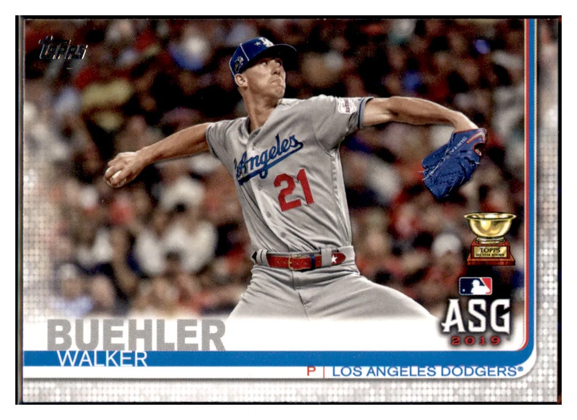 2019 Topps Update WalkerBuehler ASG, ASR Los Angeles DodgersBaseball Card DPT1D