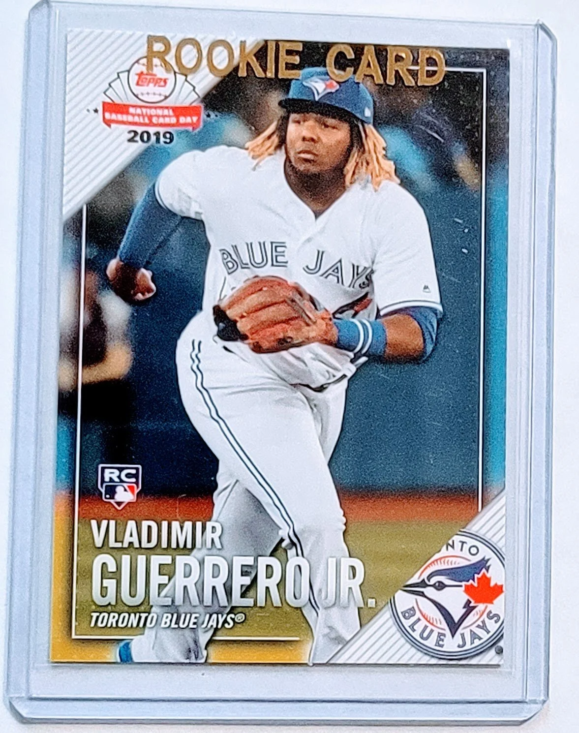 2019 Topps Vladimir Guerrero Jr Blue Jays National Baseball Card Day Baseball Card TPTV