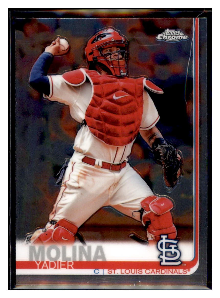 2019 Topps Yadier Molina St. Louis Cardinals Chrome Baseball Trading CardCBT1B