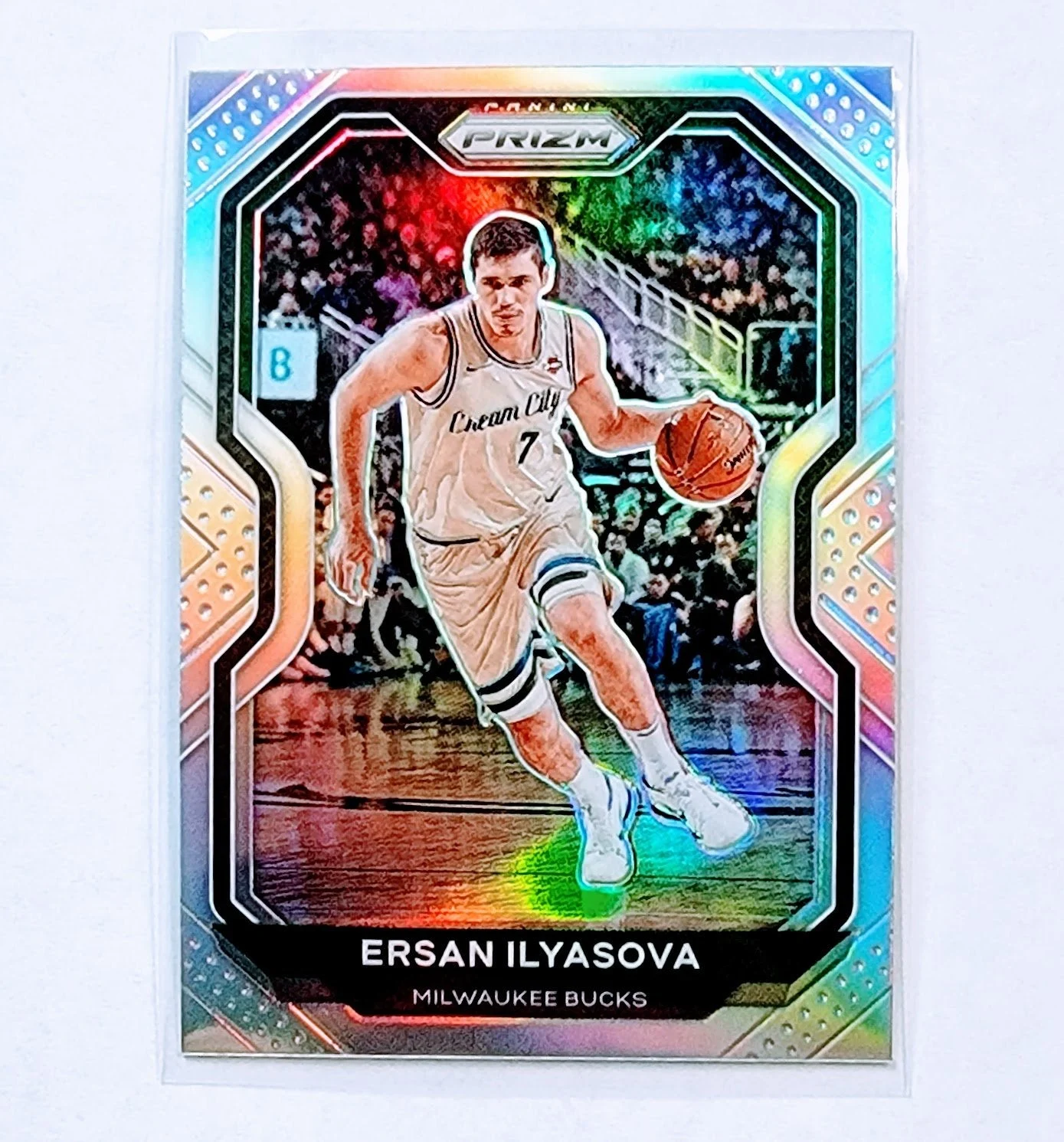 2020-21 Panini Prizm Ersan Ilyasova Silver Prizm Milwaukee Bucks Basketball Card AVM1