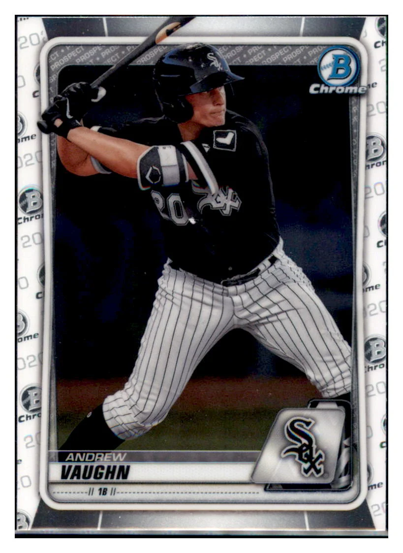 2020 Bowman Andrew Vaughn Chicago White Sox #BCP-26 Baseball Card VSMP1BOV2