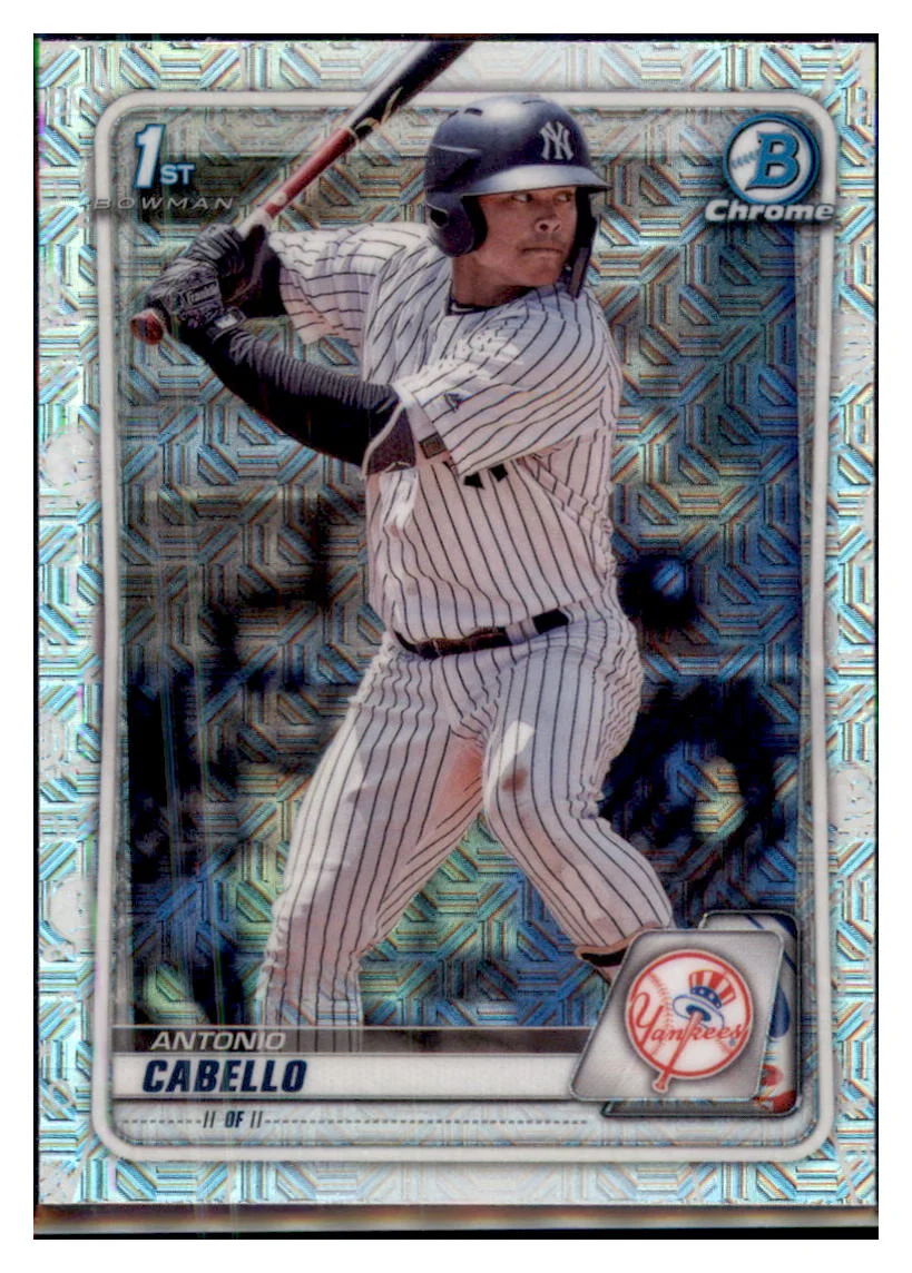 2020 Bowman Chrome Antonio Cabello New York Yankees Mojo Refractor #BP-85 Baseball Card VSMP1BOV2