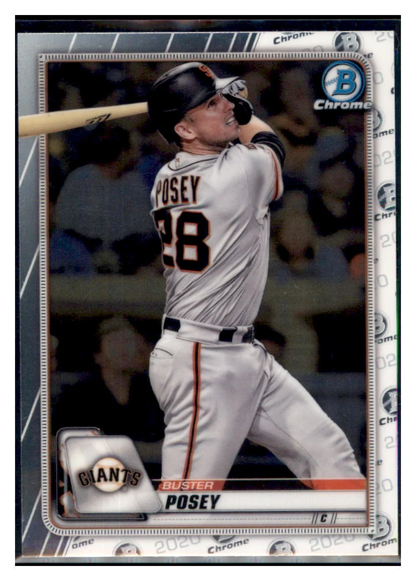 2020 Bowman Chrome Buster Posey San Francisco Giants #21 Baseball Card M32P4