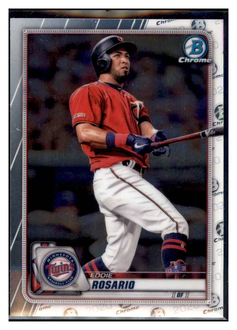 2020 Bowman Chrome Eddie Rosario Minnesota Twins #52 Baseball Card M32P4