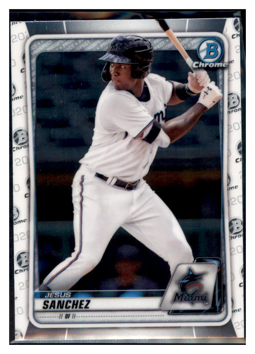 2020 Bowman Chrome Jesus Sanchez Miami Marlins #BCP-204 Baseball Card M32P4