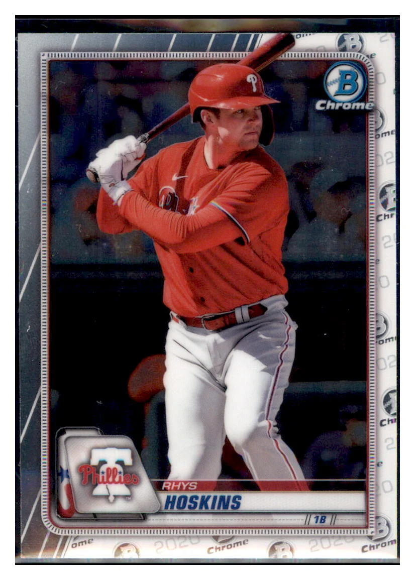 2020 Bowman Chrome Rhys Hoskins Philadelphia Phillies #26 Baseball Card M32P4