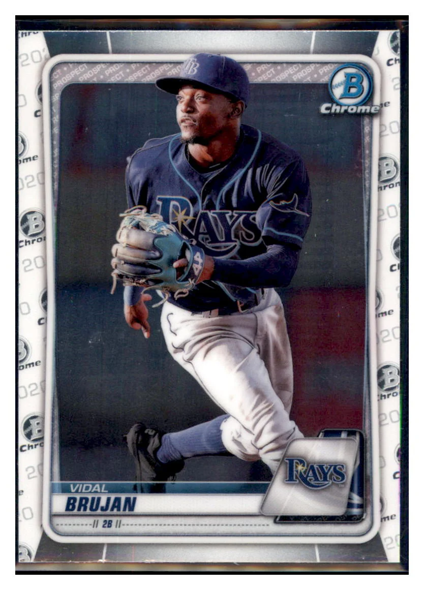 2020 Bowman Chrome Vidal Brujan Tampa Bay Rays #BCP-241 Baseball Card M32P4