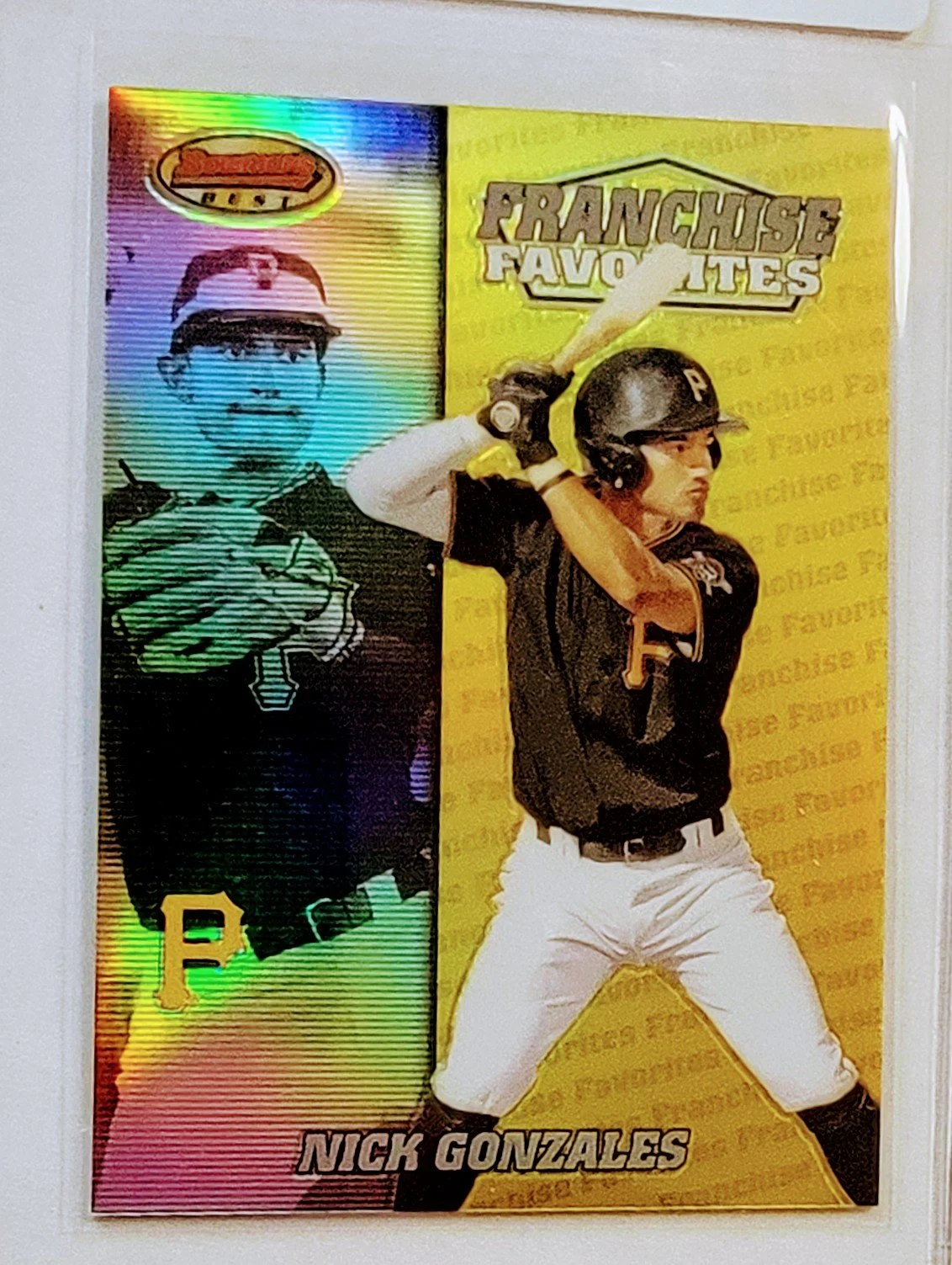 2020 Bowman's Best Nick Gonzales Franchise Favorite Pittsburgh Pirates Refractor Baseball Card AVM1
