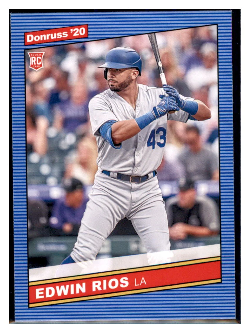 2020 Donruss Edwin Rios Los Angeles Dodgers #249 Baseball Card MATV4A