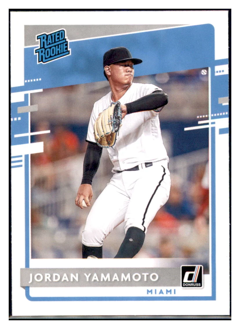 2020 Donruss Jordan Yamamoto Miami Marlins #35 Baseball Card MATV4A