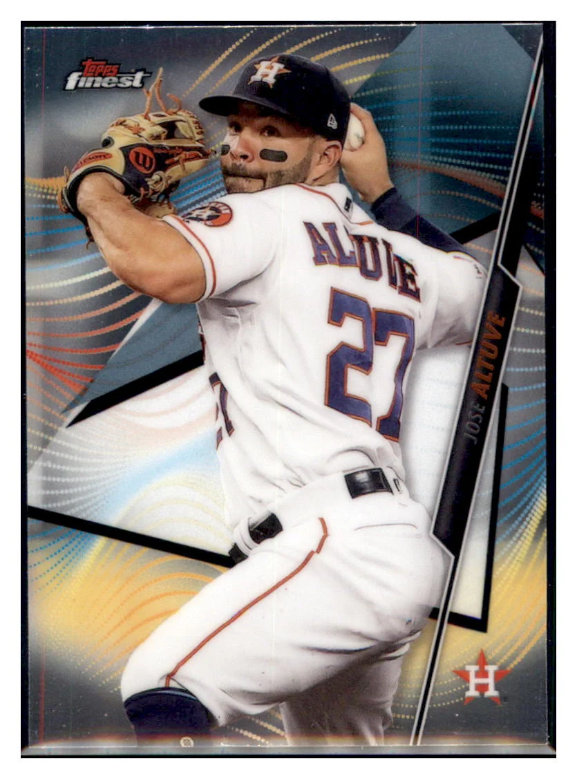 2020 Finest Jose Altuve Houston Astros #82 Baseball Card VSMP1IMB
