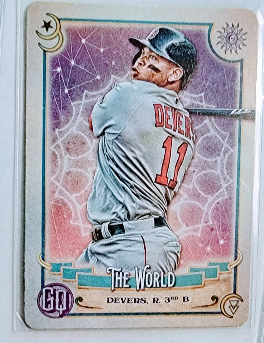 2020 Gypsy Queen Rafael Devers Tarot Of The Diamond The World Insert Red Sox Baseball Card TPTV